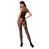 PASSION WOMAN BS076 BODYSTOCKING TAGLIA UNICA NERO